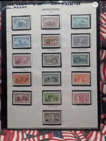 1992 Complete Set Of Singles U.S. Columbus Voyage Stamps, Mint, Original Gum, Never Hinged