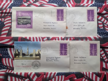 (4) 1939 Assorted San Fransico Expo First Day Cachets, Mint