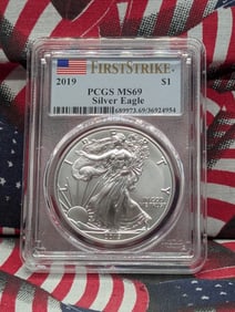 2019 American Silver Dollar - PCGS MS69 - First Strike