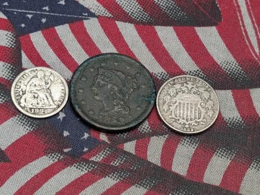Three Vintage U.S. Coins