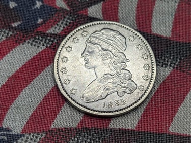 AU - 1835 Small Sized Capped Bust Quarter