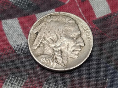 1913 T-1 Indian Head Buffalo Nickel - FINE/VF