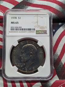 1978 Eisenhower Dollar - NGC MS65