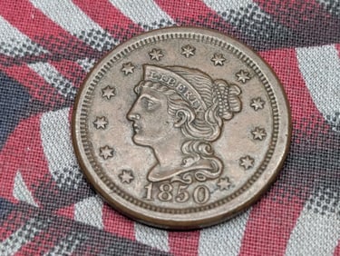 AU - 1850 Braided Hair Large Cent