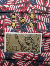 Presidential Dollar Collection in Gem Proof Condition, All "S" Mint Marks