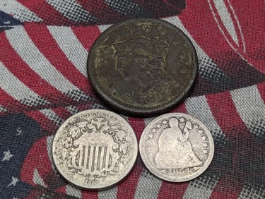 Three Vintage U.S. Coins