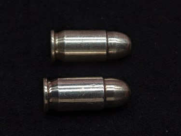 1 Oz. Each .999 FINE SILVER .45 Cal PEW PEW Designed Bullion Pieces!! (2 PCS)