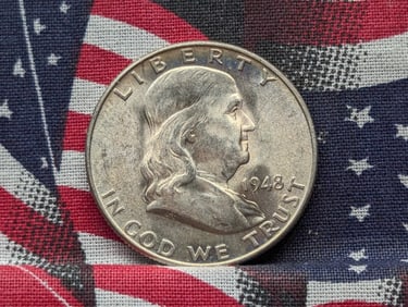 1948-D Franklin Silver Half Dollar - BU