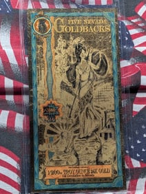 1/200th Troy Oz. 24k PURE GOLD 2021 $5.00 Nevada Goldback