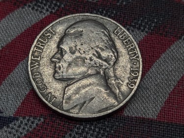 1939 DDR Jefferson Nickel