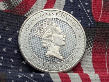 1.25 Oz. .999 SILVER 2022 East India Company Guinea 1.25 Pounds St. Helena Coin