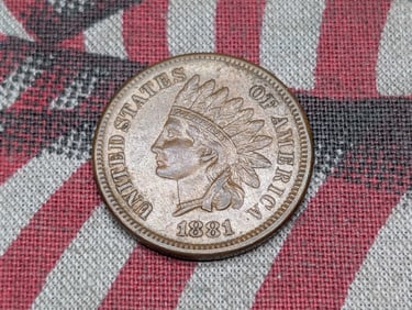 1881 Indian Head Cent - AU+