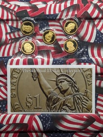 Presidential Dollar Collection in Gem Proof Condition, All "S" Mint Marks