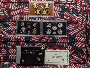 2012-S U.S. Mint SILVER Proof Set In OGP With COA, 14 Coin Set