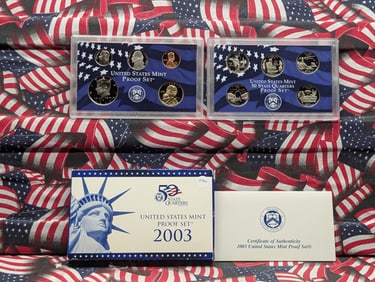 2003-S U.S. Mint Proof Set In OGP With COA, 10 Coins