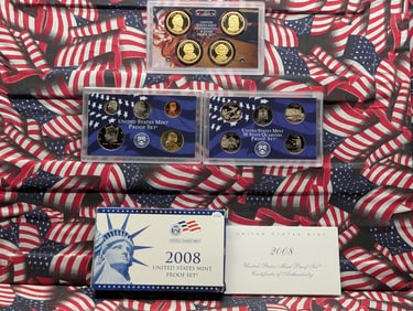 2008-S U.S. Mint Proof Set In OGP With COA, 14 Coins
