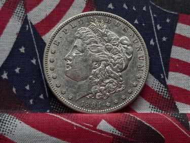 AU - 1884-S Morgan Silver Dollar