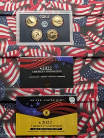 2022-S American Innovation $1 Reverse Proof Set In OGP With COA