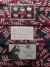 2006-S U.S. Mint Fifty State Quarters SILVER Proof Set In OGP With COA