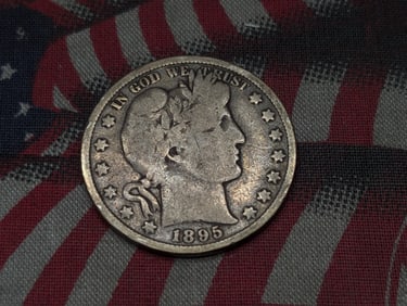 1895 Barber Silver Half Dollar - VG