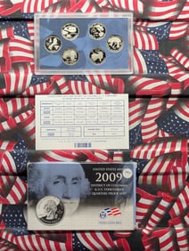 2009-S U.S. Mint District Of Columbia & U.S. Territories Quarters Proof Set In OGP With COA