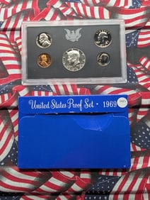 1969-S U.S. Proof Set In OGP, Contains the 40% Silver Kennedy Half Dollar