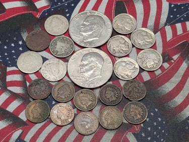 Large Grab Bag of Various Vintage U.S. Coins (22) Coins