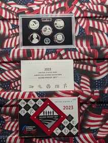 2023-S U.S. Mint American Women Quarters Silver Proof Set In OGP With COA
