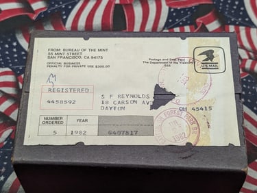 (5) 1982-S U.S. Proof Sets In Unopened Government Package