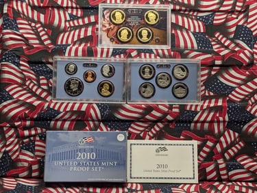 2010-S U.S. Mint Proof Set In OGP With COA, 14 Coins
