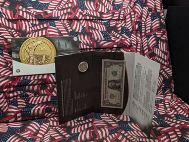 2015-W American $1 Coin & Currency Set, Mohawk Ironworkers, In OGP