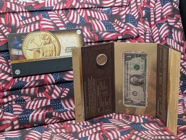 2014-D American $1 Coin & Currency Set, Native Hospitality, In OGP