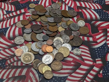 Bag of 1.2 Lbs. of Various Vintage & Modern World Coins