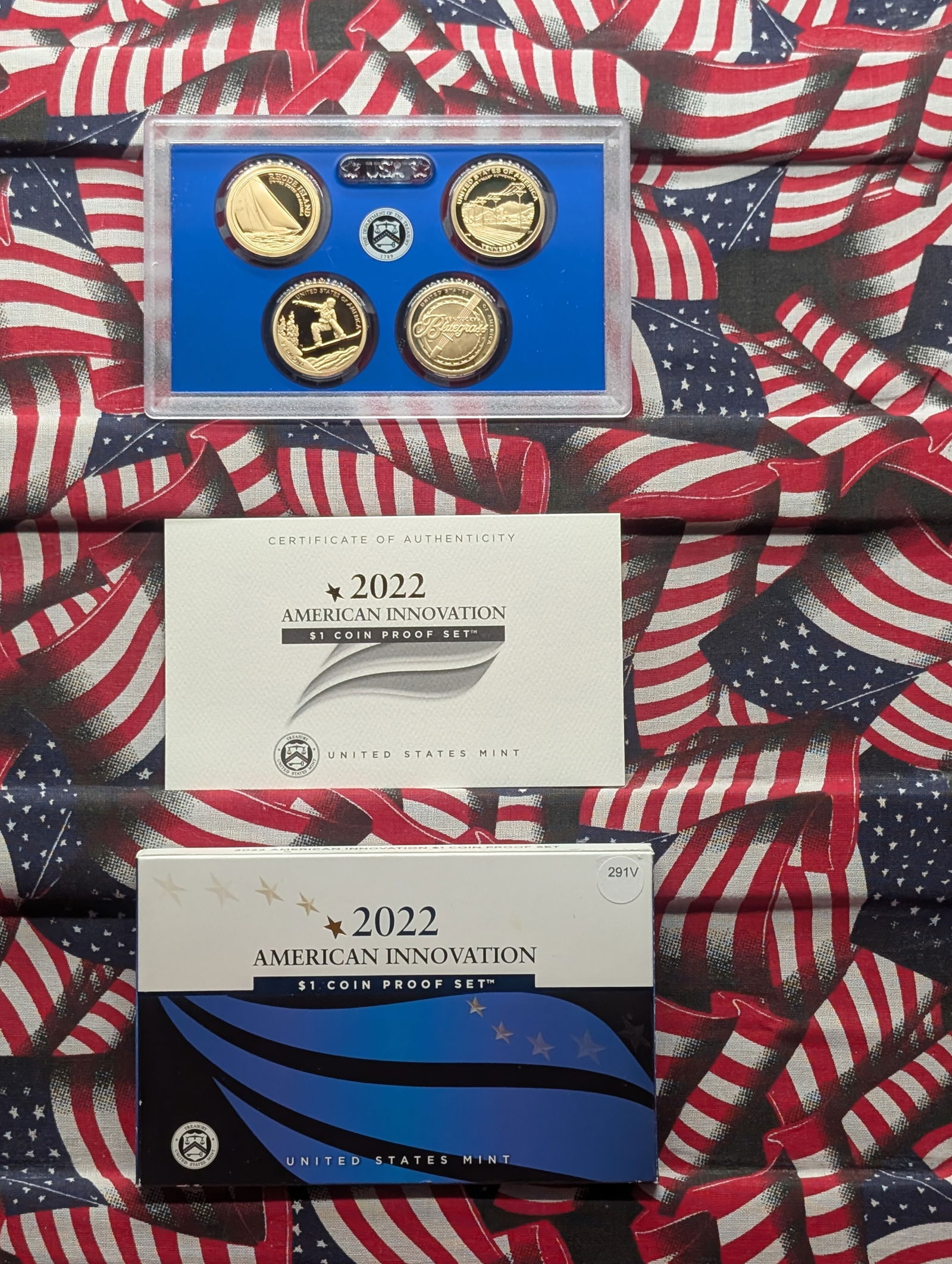2022-S American Innovation $1 Coin Proof Set In OGP With COA (1 of 4)