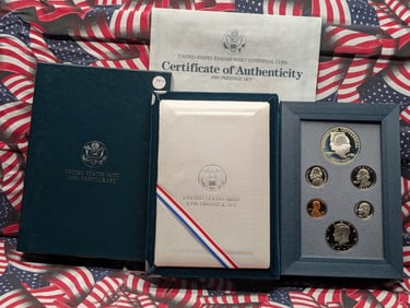 1990 U.S. Prestige Set In OGP With COA, Includes the 90% Silver Dollar
