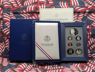1993-S U.S. Prestige Set In OGP With COA, Includes the 90% Silver Dollar, Better Set