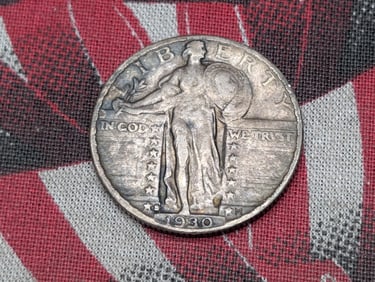 1930-S Standing Liberty Silver Quarter - VF/XF