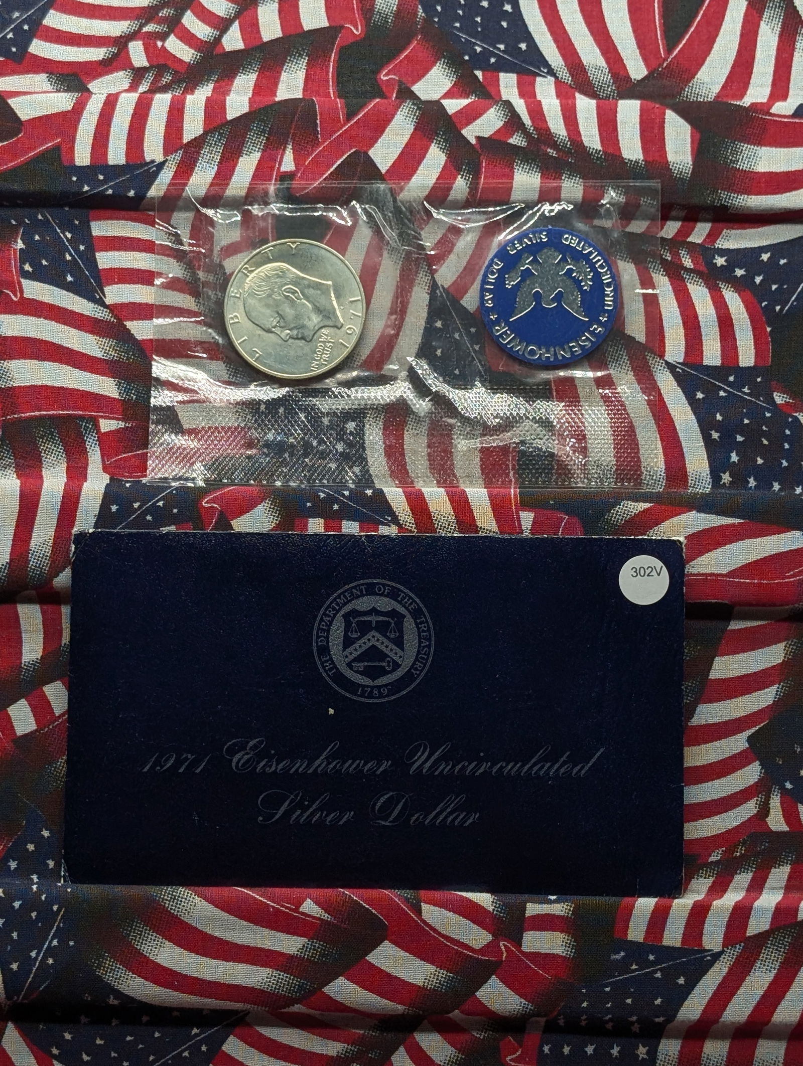 1971-S Eisenhower Uncirculated 40% SILVER Dollar In OGP (1 of 3)