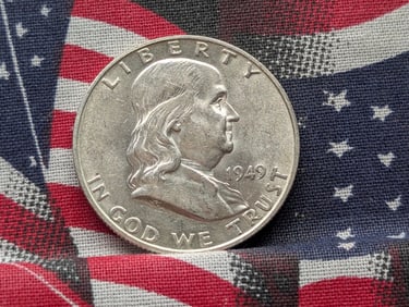 1949-D Franklin Silver Half Dollar