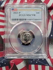 2023-P Roosevelt Dime, PCGS MS67FB, Advance Release!