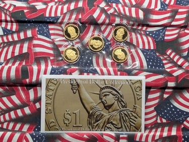 Presidential Dollar Collection in Gem Proof Condition, All "S" Mint Marks