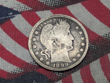 1899 Barber Silver Quarter