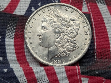 GEM BU - 1890-O Morgan Silver Dollar