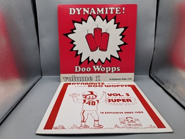Lot of (2) Dynamite Doo Wop Compilation Vinyl Albums - D-1101 & DDW5