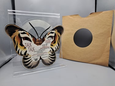 1986 Talk Talk Living In Another World 7" 45 RPM Single Butterfly Picture Disc Vinyl Record - EMI