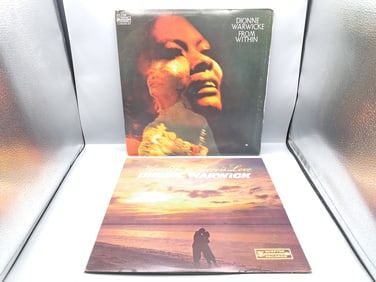 Lot of (2) Dionne Warwick Vinyl Albums - Varying Conditions