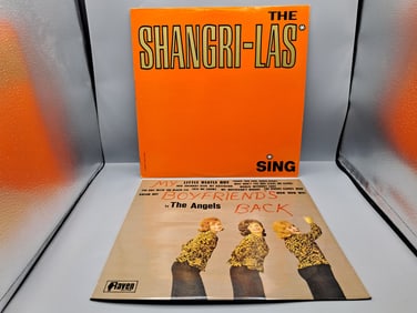 The Shangri-Las Sing & 1982 The Angels Australia Release My Boyfriend's Back Vinyl Albums -