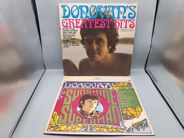 Lot of (2) Donovan Vinyl Albums - Varying Conditions