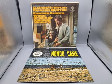 1966 Who's Afraid of Virginia Woolf & 1962 Mondo Cane Original Motion Picture Soundtrack Vinyl