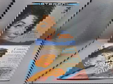 Lot of (2) Connie Francis Vinyl Albums - Varying Conditions